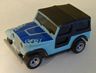 AFX Jeep CJ7 in light blue with blue, and black roof