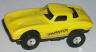 Lionel Corvette in lemon yellow, runner.