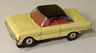 Aurora T-Jet HO slot car '63 Ford Falcon in yellow with black roof