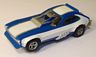AFX Pinto funny car, white with blue and wheelie bars
