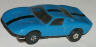 Tuff Ones Ford GT, medium blue with black stripe.
